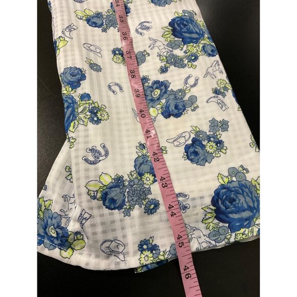 *MODCLOTH Howdy Petal Partner Button-up Floral Midi Dress Blue size XL - Picture 11 of 13